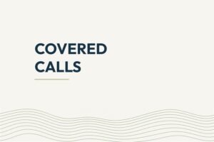 Covered Calls — Outfit title with olive contours